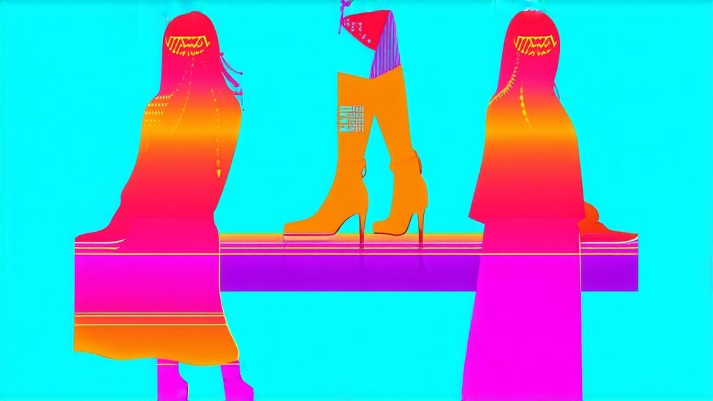 /imagine prompt: Infographic style image illustrating AI-powered outfit generation, featuring personalized outfit suggestions and virtual styling with AI; vibrant colors, modern design, engaging la...